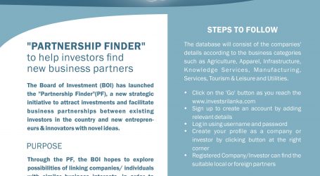 ”Partnership Finder” to help investors find new business partners