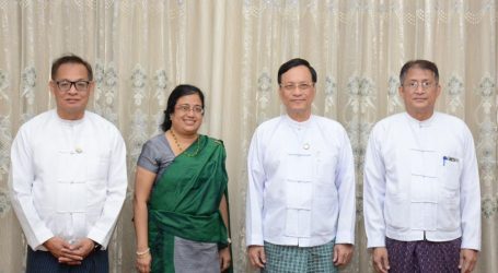 The Ambassador of Sri Lanka to Myanmar meets the Deputy Minister for Investment and Foreign Economic Relations, the Deputy Minister for Education, and the Governor of the Central Bank of Myanmar